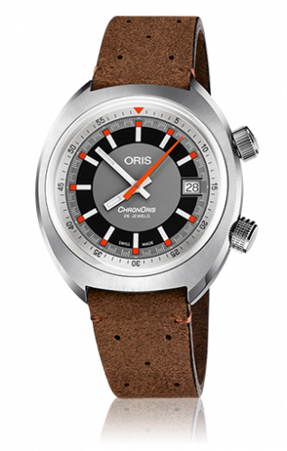 Chronoris Date / Grey / Brown Leather