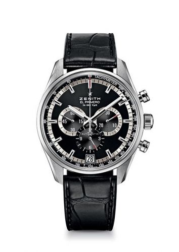 El Primero 36.000 VPH Stainless Steel / Black / Alligator