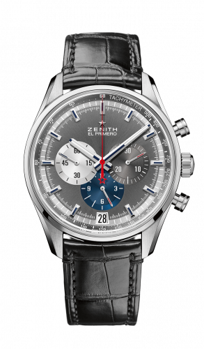 El Primero Chronomaster 42 Stainless Steel / Anthracite / Alligator