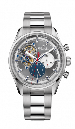 El Primero Chronomaster Open Stainless Steel / Grey 1969 / Bracelet