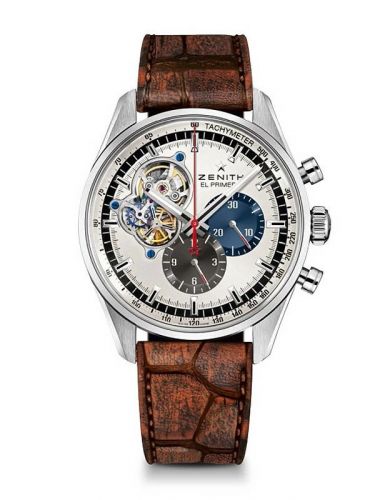 El Primero Chronomaster Open Stainless Steel / Silver 1969 / Alligator