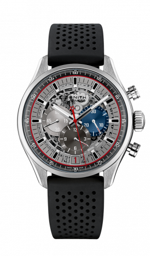 El Primero Chronomaster Skeleton 45 Stainless Steel / Rubber