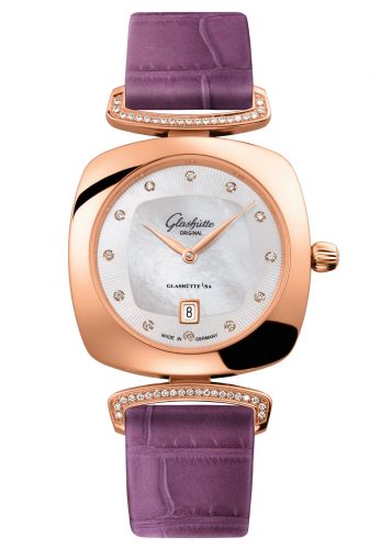 Pavonina Date Red Gold / Diamond / MOP / Alligator