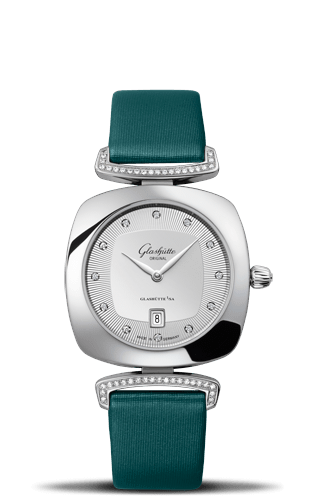 Pavonina Date Stainless Steel / Diamond / Silver / Calf