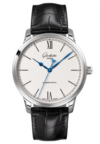 Senator Excellence Stainless Steel / Silver / Alligator / Folding