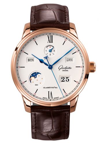 Senator Excellence Perpetual Calendar Red Gold / Silver / Alligator / Folding