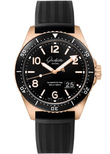 SeaQ Panorama Date Red Gold / Black / Rubber / Folding