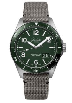 SeaQ Panorama Date Stainless Steel / Green / Textile / Pin