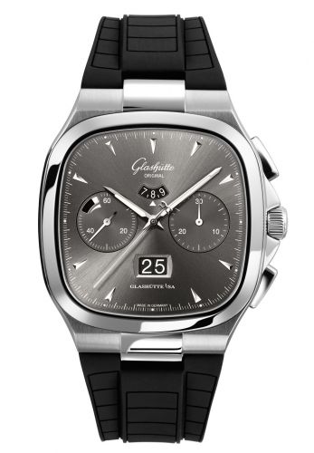 Seventies Chronograph Panorama Date Ruthenium / Rubber / Folding
