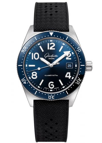 SeaQ Date Stainless Steel / Blue / Rubber / Folding