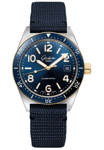 SeaQ Date Stainless Steel / Blue / Textile / Folding