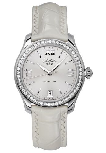 Lady Serenade Stainless Steel / Diamond / Silver / Alligator / Pin