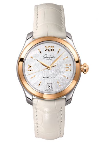 Lady Serenade Stainless Steel / Rose Gold / MOP / Alligator / Pin