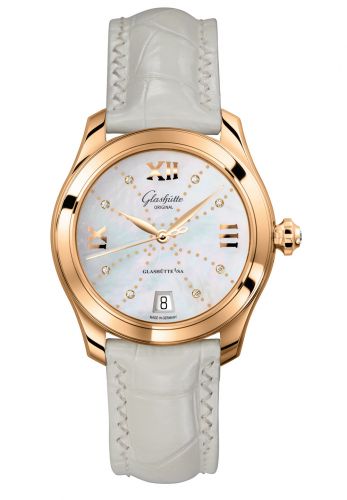 Lady Serenade Rose Gold / MOP - Index Line / Alligator / Pin