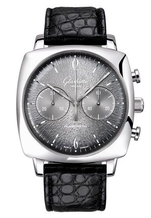 Sixties Square Chronograph Stainless Steel / Rock