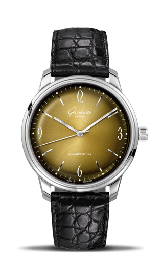 Sixties Stainless Steel / Iconic Golden / Alligator