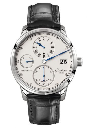 Senator Chronometer Regulator White Gold / Silver / Alligator / Folding