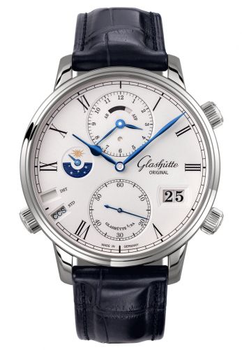 Senator Cosmopolite White Gold / Silver / Alligator / Pin