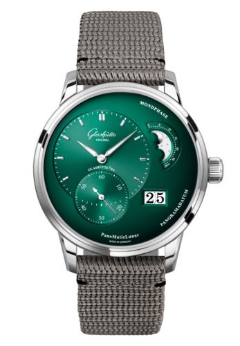 PanoMatic Lunar Stainless Steel / Green / Synthetic