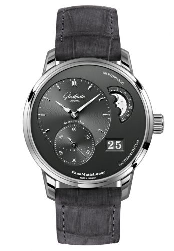 PanoMatic Lunar Stainless Steel / Grey / Alligator / Folding