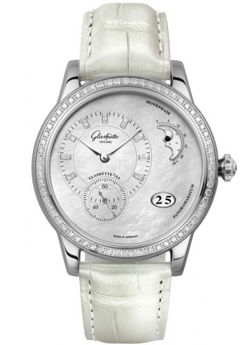 PanoMatic Luna Stainless Steel / Diamond / MOP / Alligator / Pin