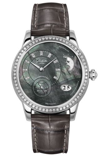 PanoMatic Luna Stainless Steel / Diamond / Tahiti MOP / Alligator / Pin