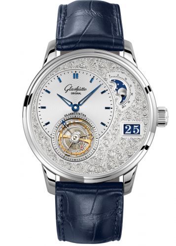 PanoLunar Tourbillon Platinum / Hand-Engraved / Alligator / Folding