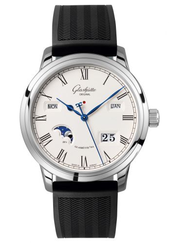 Senator Perpetual Calendar Stainless Steel / Silver / Rubber / Folding