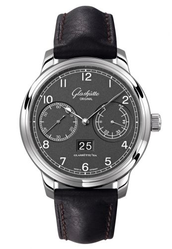 Senator Observer Stainless Steel / Grey / Calf / Folding
