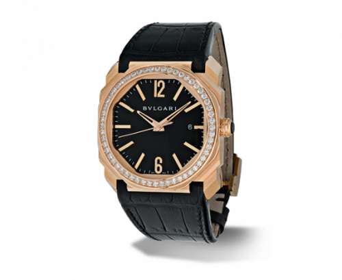 Octo Solotempo 41 Pink Gold Diamonds