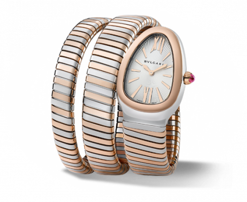 Serpenti Tubogas Two Tone Silver Double Tour