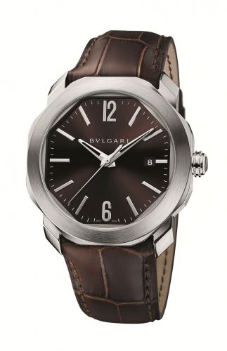 Octo Roma 41 Stainless Steel / Brown