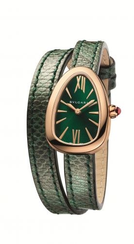 Serpenti Skin Pink Gold / Green