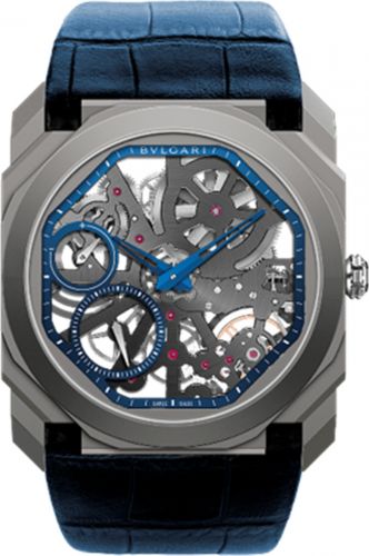 Octo Finissimo Skeleton Titanium / Alligator / Limited Edition