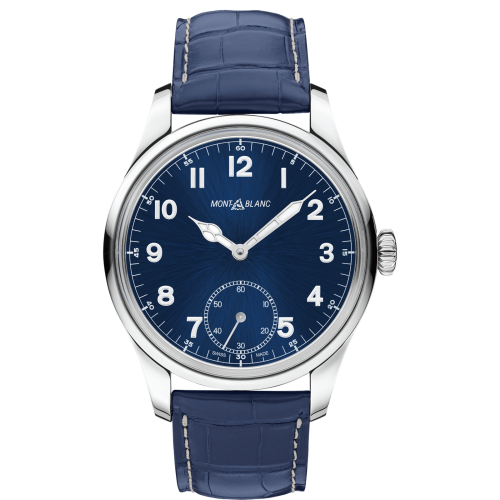 1858 Manual Small Second Stainless Steel / Blue