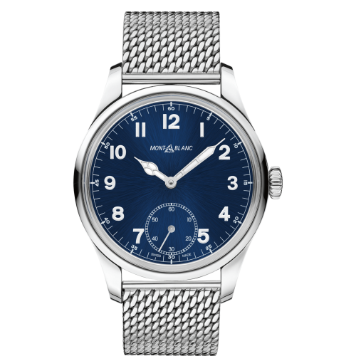 1858 Manual Small Second Stainless Steel / Blue / Mesh