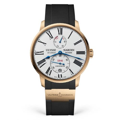 Marine Torpilleur Rose Gold / White / Rubber