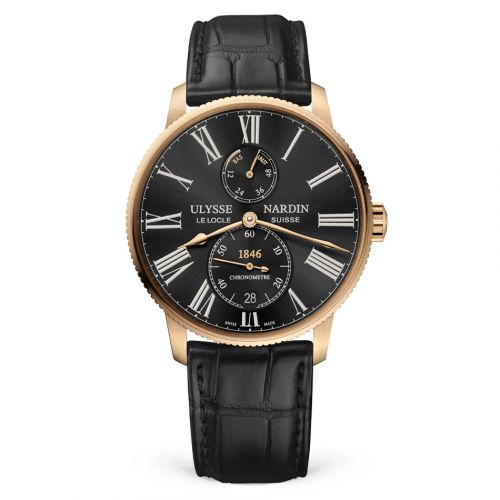 Marine Torpilleur Rose Gold / Black / Alligator