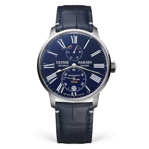 Marine Torpilleur Stainless Steel / Blue Enamel / Alligator