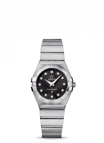 Constellation Quartz 27 Brushed Stainless Steel / Black Supernova