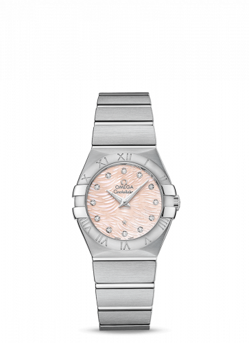Constellation Quartz 27 Brushed Stainless Steel / Pink / MOP