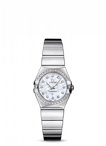 Constellation Quartz 24 Polished Stainless Steel / Diamond / MOP