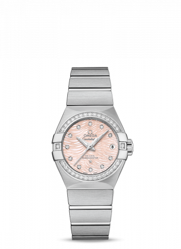 Constellation Co-Axial 27 Brushed Stainless Steel / Diamond / Pink MOP