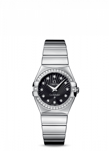 Constellation Quartz 27 Polished Stainless Steel / Diamond / Black Supernova