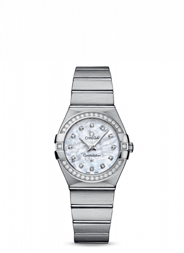 Constellation Quartz 27 Brushed Stainless Steel / Diamond / MOP