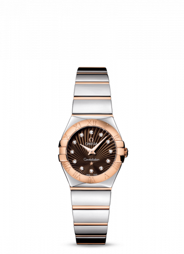Constellation Quartz 24 Polished Stainless Steel / Red Gold / Brown Supernova