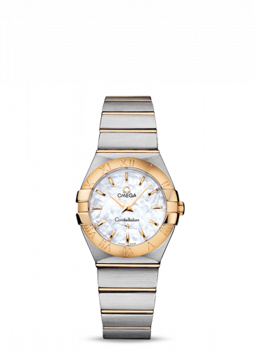 Constellation Quartz 27 Brushed Stainless Steel / Yellow Gold / MOP