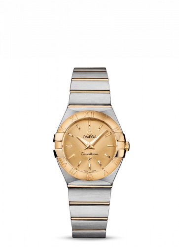 Constellation Quartz 27 Brushed Stainless Steel / Yellow Gold / Champagne