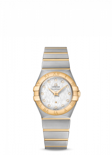 Constellation Quartz 27 Brushed Stainless Steel / Yellow Gold / Silver Silk