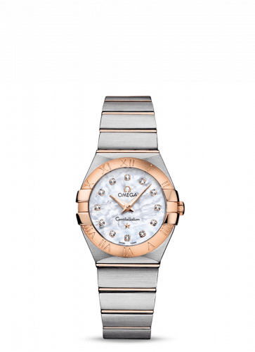 Constellation Quartz 27 Brushed Stainless Steel / Red Gold / MOP